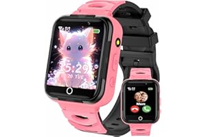 Smooce Smartwatch Bambini Telefono, 24 Giochi Musica Orologio Smartwatch Bambini con SOS Musica Fotocamera Registratore Torcia Video Sveglia per Ragazzi Ra