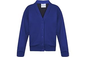 INDX-Clothing Girls School Fleece Cardigan Uniform Sweatshirt Uniform Smart School wear Age 2-3 to 13-14