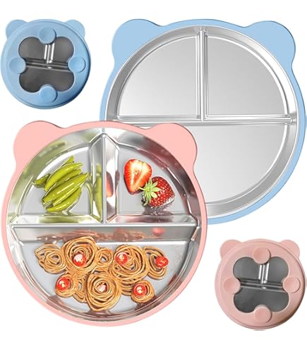 Piatto con ventosa in silicone - Leone Chompy