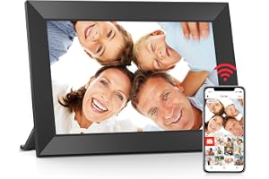 Frameo 10,1 Zoll WiFi Digitaler Bilderrahmen, 1280x800 HD IPS Touchscreen Foto Rahmen, 32G
