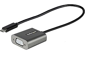 Startech.com Adattatore USB C VGA - Convertitore video/Dongle USB Type-C (modalità DP Alt) a monitor/display VGA 1080p - Compatibile TB3 - Cavo da 30 cm - Versione aggiornata di CDP2VGA (CDP2VGAEC)
