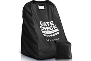 Bramble - Bolsa de viaje para asiento de coche, ideal para facturación en avión - Funda para asiento de coche en aeropuerto - Bolsa de transporte protectora resistente al agua (Negro)