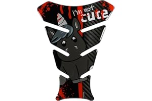 Tankpad Motorrad Lackschutz böses Einhorn Carbon Optik Lackschoner X508900VA