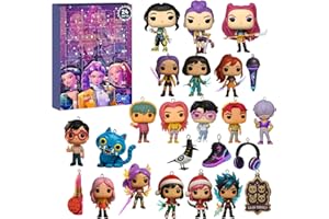 Calendrier de l&apos;Avent KKPop H-Hunters 2025, Figurines Collectibles, 24 Jours Cadeaux pour Gar&#xE7;ons Filles Adolescents 24PC Figurines Calendrier, D&#xE9;coration de No&#xEB;l (B)