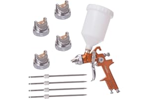 KASTOR AUARITA HVLP Gold pistolet natryskowy pistolet grawitacyjny zestaw 1,3 + 1,4 + 1,7 + 2,0 + 2,5