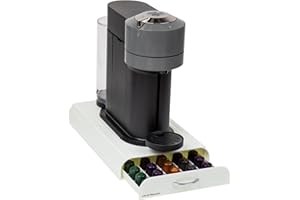 Mind Reader NEST3PC-WHT Anchor pojemnik na kapsułki kompatybilny z Nespresso, na 50 kapsułek, tylko szuflada, tworzywo sztuczne