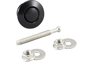 DL-RACING 1 Zoll Alu Schnellverschluss Stoßstange Kurz (Schwarz)