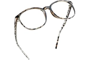 LifeArt Lunette Anti-Lumière Bleue, Anti fatigue, lunette de lecture pour ordinateur, Gaming Lunettes, Gaming Glasses aux hommes femmes, Anti Reflets (Léopard, No Magnification)