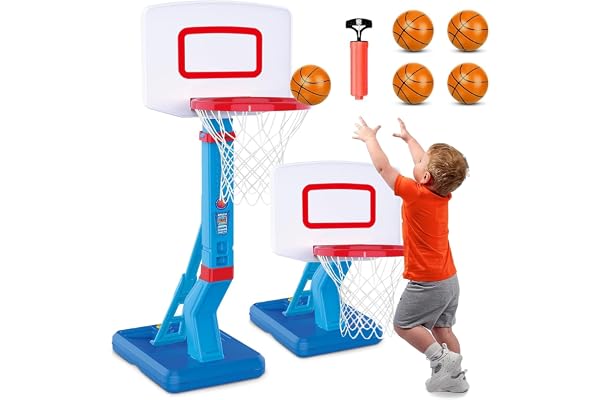 Basketkorg för barn, justerbar höjd 70–138 cm, för barn från 3 till 8 år, lätt att montera, mini basketkorg för korg inomhus och utomhus