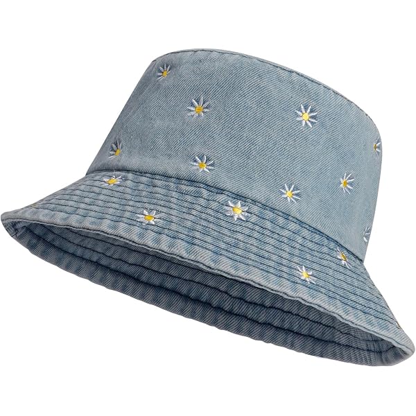 Chapeau Bob En Jean Zylioo XL/XXL - Pour Grosses Têtes - Protection UV - Style Vintage Coton