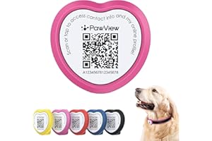 ‎PAWVIEW PawView Qr Code Hundemarke mit NFC Silikon Online-Profil Hund Gegen Verlust Hundemarke wasserfestem Pet Id Tag DE