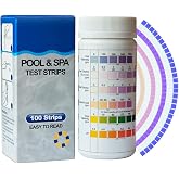 7 in 1 Pool and Spa Test Strips, 100 Count, pH Test, Chlorine, Bromine, Hardness, Total Alkalinity