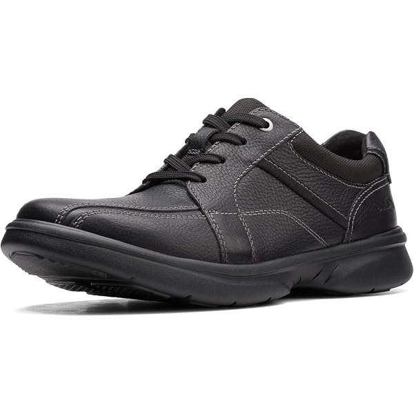 Zapatillas Clarks Gessler Lace - Oxford De Piel Negra Para Hombre (Talla 43 EU)