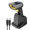 Inateck 2D Barcode Scanner Wireless, Bluetooth QR Code Scanner, 2D Imager with 2000mAh Battery, Read Screen Barcodes, BCST-52