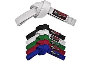 Athletics Gear AG Cintura da karate per arti marziali, 100% cotone, con cuciture multiple, per BJJ, Judo, Taekwondo e Karate