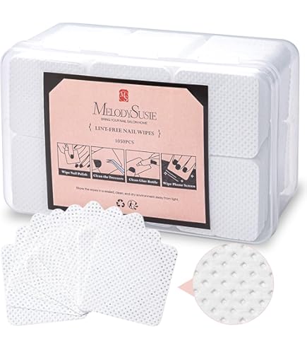 500 Lint Free Nail Wipes On A Roll | 50mm X 37mm Square Pads For Acrylic & Gel | Biodegradable By RELMoS