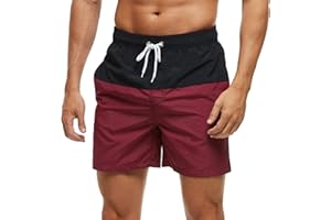 Arcweg Pantaloncini Uomo Ragazzo Calzoncini da Bagno Costumi Mare Surf Boxer 100% Poliestere Asciugatura Rapida Pantaloncini da Spiaggia Piscina Taglia 38-48