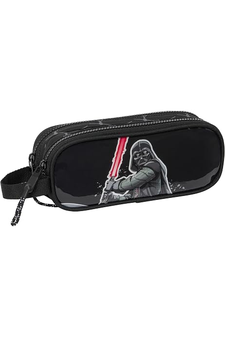 Trousse Triple Star Wars Rebellion Pour Enfants - Safta - 3 Compartiments Zippés - 22x3x12 Cm - Idéale école - 4