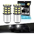 Alopee P21/5W 1157 BAY15D LED Bulbs - 12V-24V Extremely Bright White 2835 33 SMD Replacement for 1016 1034 7528 2057 2357 for Car Interior RV Camper Parking Bulbs (2-Pack)