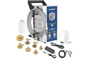 MR CARTOOL Dispositif Purge Frein De Voiture F118 220V Dispositif Changement Liquide Frein Électrique avec 7 Adaptateurs pour Tous Les Véhicules