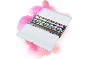 Farby Akwarelowe 7 Artists Zestaw Farb Akwarelowych Modern 21 Kolorów | Paleta Akwareli | Malarstwo Akwarelowe Dla Dorosłych | Pudełko z Akwarelą | Pole Akwarela | Paleta Farb Akwarelowych