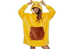 XINLONG Coperta con Cappuccio Panda Felpone con Maniche Oversize Unisex Plaid con Tasca Felpa Indossabile Per Divano TV Casa