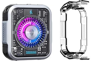 Nubia Magnétique Téléphone Refroidisseur 5 Pro avec Clip, Téléphone Radiateur Ventilateur pour Téléphone avec LED RGB Semiconducteurs Refroidissement 36W pour Jeux Téléphone, Streaming Direct