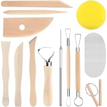 Xiaowanwan 32 Piezas Herramientas De Arcilla Y Cerámica - Kit Completo Para Modelar, Tallar Y Esculpir | Ideal Para Principiantes Y Profesionales