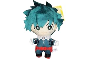 Zhongkaihua MHA Midoriya Izuku Peluche 15 cm Oreiller en peluche PP coton doux rembourré Sac de voiture Décoration de la maison Pendentif pour les fans