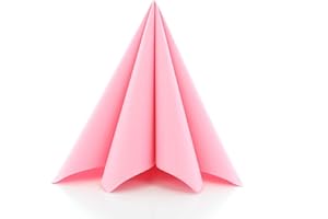 Mank Airlaid Servietten 40x40 cm Premium Einweg-Serviette textilähnlich und saugstark perfekt für Hochzeit & Partys 50 Stück Rosa