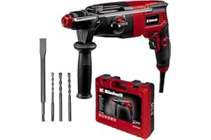 Einhell Tassellatore TC-RH 620 4F Kit (620 W, percussione pneumatica, forza di percussione 2,2 J, tassellatura, foratura, scalpellatura con e senza fissaggio, SDS-Plus, blocco interruttore)