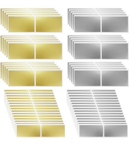 135 Pcs Adesivi Gratta E Vinci Dorati 50x25mm Etichette Adesive Da Grattare Per 135 Pcs Adesivi Gratta E Vinci Dorati 50x25mm Etichette Adesive Da Grattare Per