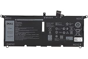 Dell - Batería de 52 WH de 4 Celdas 6500 mAh XPS 13 9305 9370 9380 7390 Inspiron 7400 5391 5390 7490 7390 7391 2 en 1 Latitude 3301 P82G P130G P14G P14G 115 g. Tipo : DXGH8 H754V G8VCF de PART4YOU