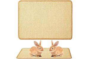 ZORVYN 1 Tappetino per Conigli, Cura Naturale di Unghie e Denti, Tappetino per Gabbie di Conigli, Giocattolo da Masticare, Lettiera per Gabbia per Masticare, Dormire e Nidificare