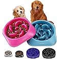 2PCS Slow Feeder Dog Bowls, Pet Supplies That Slow Down Eating, Pet Food Bowls, Maze Dog Puzzle Feeder for Medium Breed
