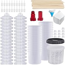 Rivestimento Per Tazza Di Miscelazione E Sistema Di Tappo Per Pistola A Spruzzo Per Vernice Hvlp Kit Per Pistola A Spruzzo Per Auto Da 20 Once 600 Ml 87529586