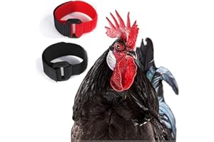 FURNRUBDEN Huhn Kragen 2 STK Hahnhalsband Verstellbarer Hühnerhalsbänder Verhindern Sie Effektiv Das Krähen Von Hühnern Hahnkragen Hinweis sicher effektiv und bei korrekter Verwendung frei von Grausamkeiten