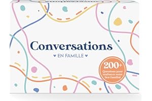 OH HAPPY GAMES Conversations en Famille - Le Jeu qui va Renforcer vos liens Familiaux - 220 Questions pour des Discussions Profondes & Significatives en Famille