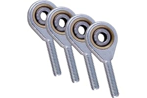 MAGNET-KAUF Uniball Lot de 4 rotules articulées, filetage extérieur à droite et à gauche, filetage M5 à droite