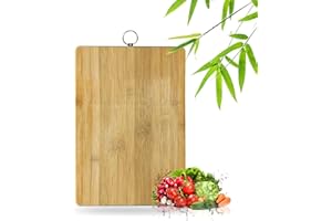 MA NASIR Chopping Board Heavy Duty Cutting Board with Steel Hanging Hook Multipurpose Wooden Platter Board Chops Handy Board Home Kitchen Use Camping BBQ Chicken Meat Cheese Board 30x 20cm (1pc)