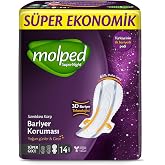 Molped Supernight Ultra Hijyenik Ped Super Gece S&uuml;per Ekonomik 14 Adet
