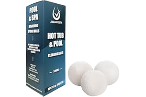 AQUAVERITY Hot Tub Cleaner Balls - Effective Floating Sponge Spa Scum Absorbers for Hot Tubs and Pools - Easy-to-Use, Reusable, Eco-Friendly Spa and Hot Tub Accessories