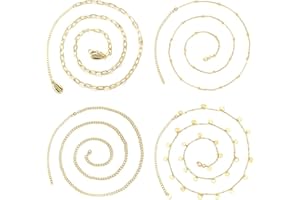 LOLIAS 4 Pezzi Catena Vita Pancia Corpo Estate Spiaggia Gioielli per Donna Ragazze Catena Vita Bikini Catena Pancia Sexy Strass Conchiglie Regolabile (Oro)