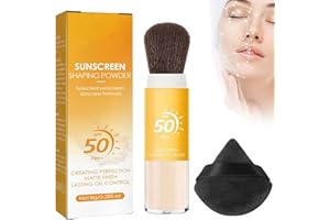 COWANIEE Powder Scalp Sunscreen, Mineral SPF 50 Powder Sunscreen, Lasting Oil Control Matte Lightweight Breathable