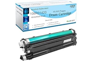 ASEKER Compatible 6510 6515 Cartucho de Tambor Negro 108R01420 para Xerox WorkCentre 6515DN 6515DNI 6515DNM 6515N Phaser 6510 6510DN 6510DNI 6510DNM 6510N Impresora 12000 Páginas Tambor (Negro)