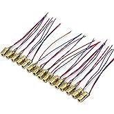 CESFONJER 15 pcs 3V 650 nm 5 mW Red Dot Laser diode Tête Rouge diode Laser 6 mm Tête Laser diode Laser Rouge