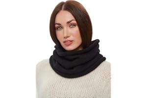 Onvavient Zimowy ocieplacz na szyję szalik pętelkowy dla kobiet, komin na szyję, szalik na głowę, gruby, wiatroszczelny, nieskończoność szaliki na szyję dla mężczyzn
