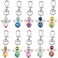 PYRUVAE 30 Pièces Coeur Ange Gardien Porte-Clés Avec Sacs Et Étiquettes - Cadeaux Mariage Baptême
