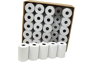 Lot de 50 - Bobine carte bancaire thermique 57 x 40 x 12 m -papier thermique pour CB 57 x 40 x 12 mm - Rouleaux machine carte (TPE)- marque UNIVERS GRAPHIQUE - TVA récupérable