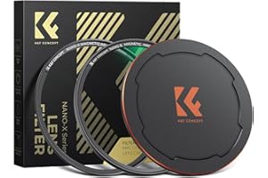 K&F CONCEPT Nano-Xcel 58mm Magnético Filtro Polarizador Circular, Filtro CPL con Anillo de Adaptador y Tapa de Lente Magnética, CPL Filter con 28 Capas Revestimientos Vidrio Óptico